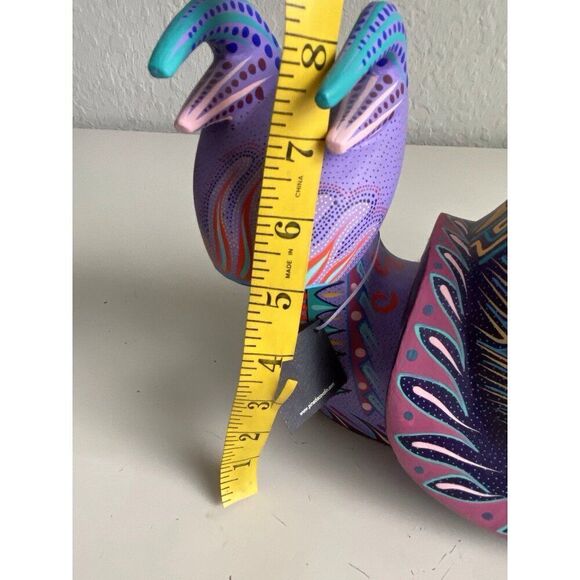 Pineda Covalin Alebrije Large Snail Hand Painted Oaxacan Wood Carving Signed - Picture 14 of 15